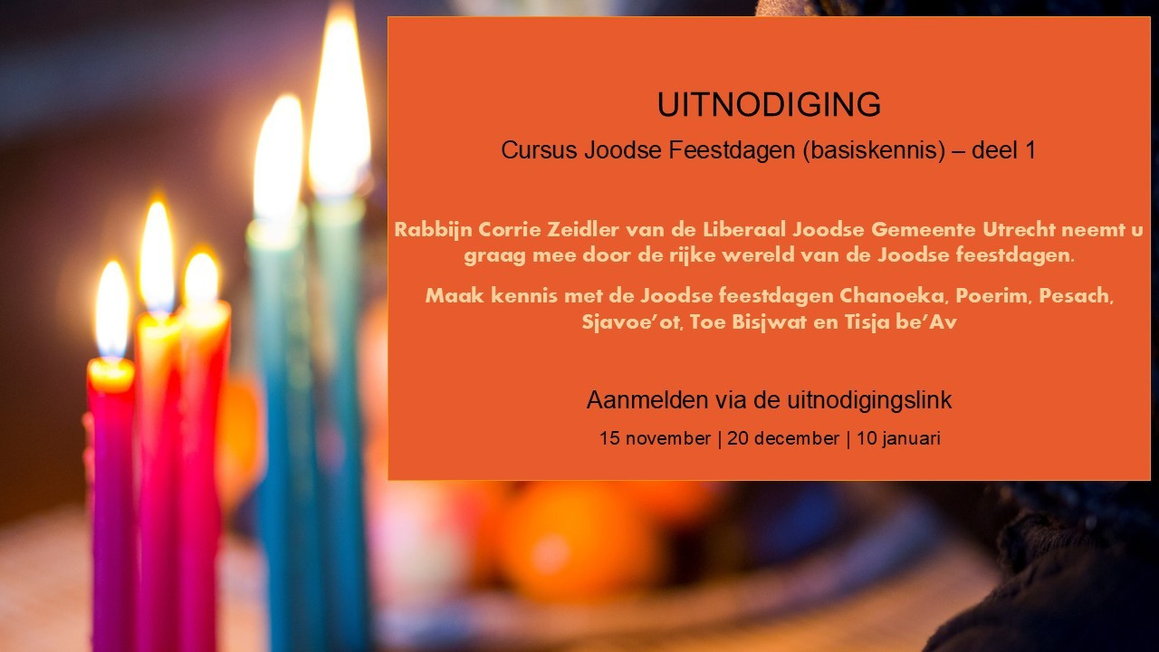 basiscursus Joodse feestdagen