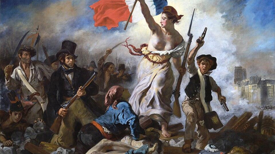 La Liberte guidant le peuple - Eugene Delacroix - Musee du Louvre Peintures