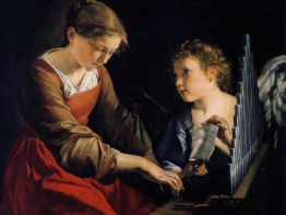Gentileschi St Cecilia with an Angel koordirectie