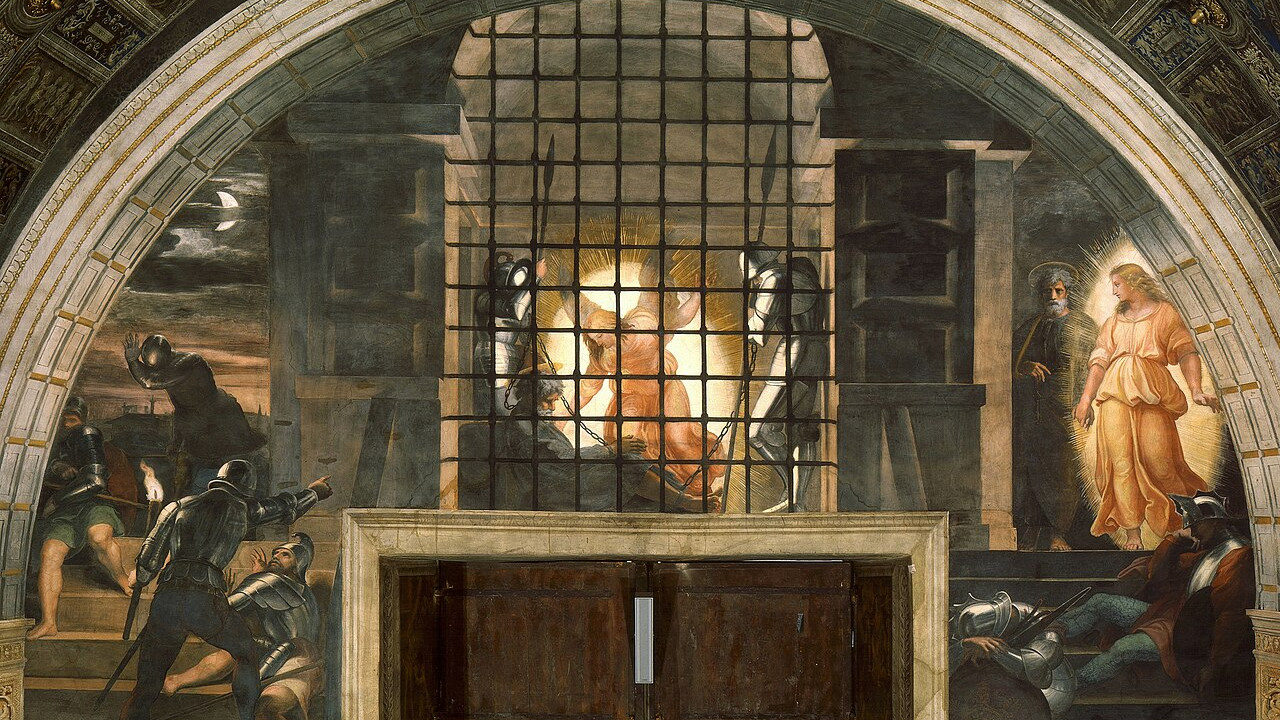 Liberación de San Pedro - Rafael Sanzio - Museo Vaticano