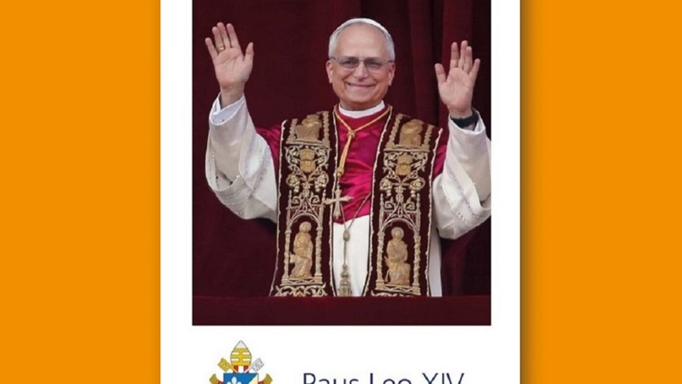 prentje paus Leo XIV web
