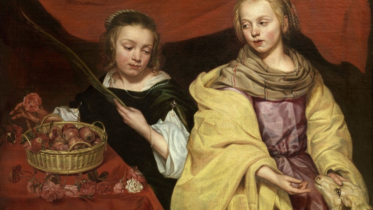 Wautier Schilderij Dorothea en Agnes