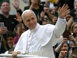 paus Leo XIV via vatican media mei 2026