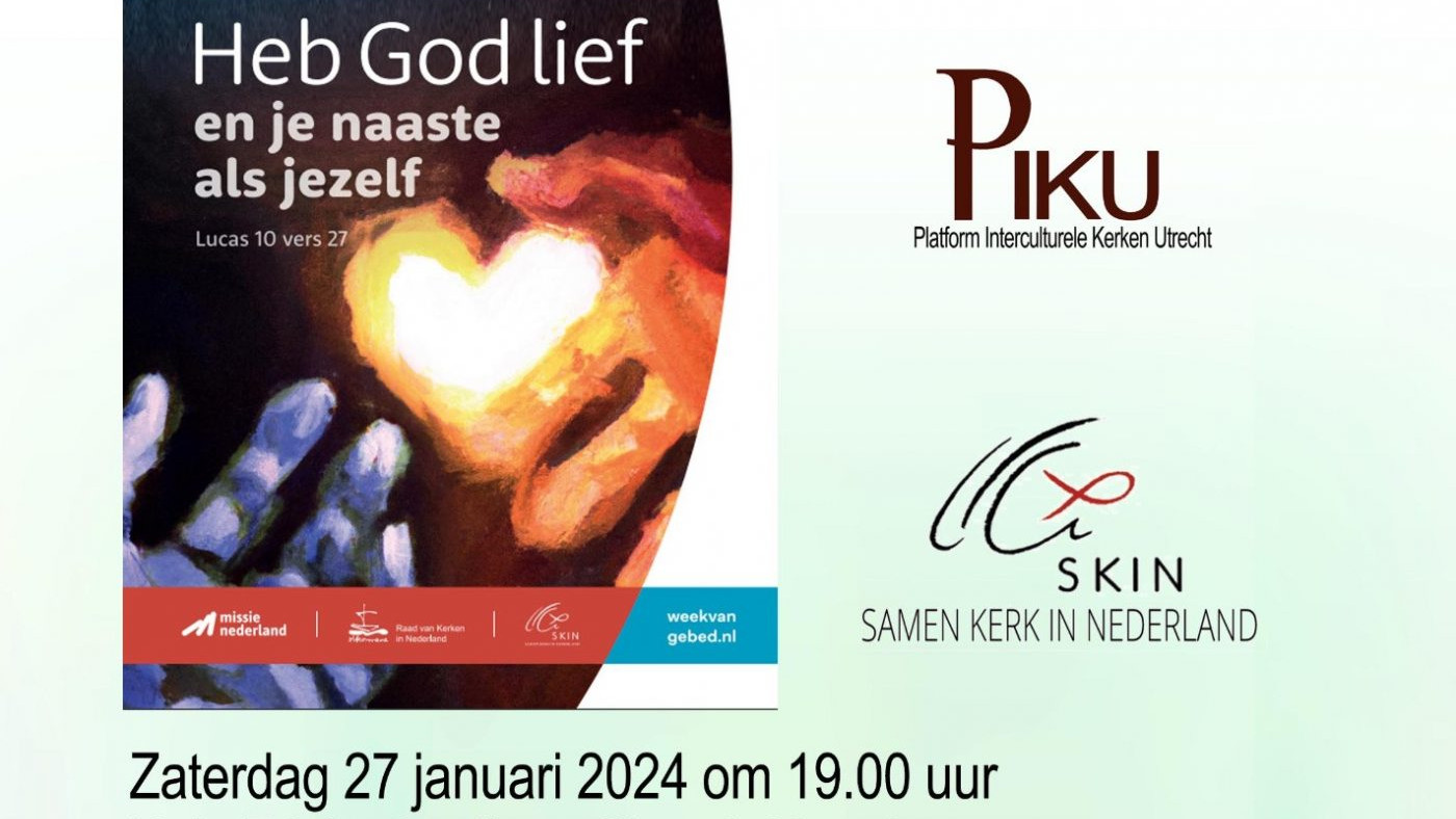 Bidden om Eenheid flyer