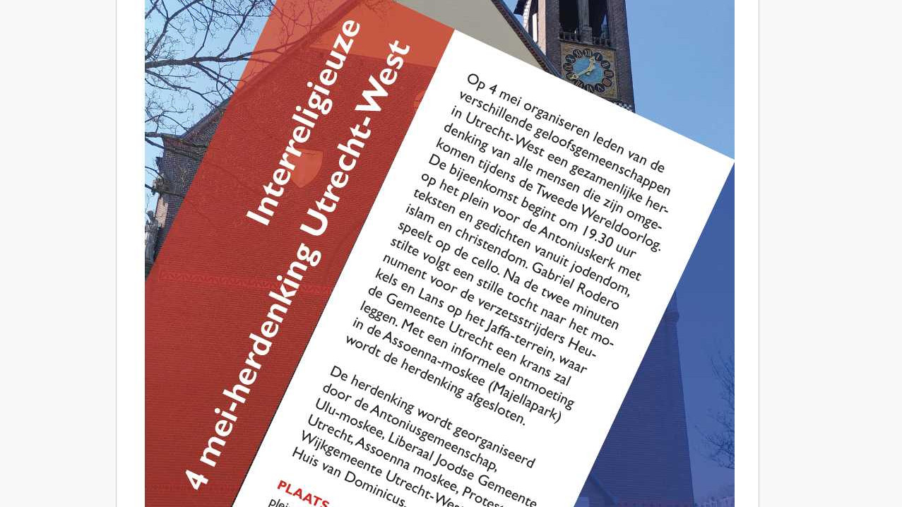 Interreligieuze 4 mei herdenking